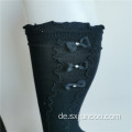 Elegante schwarze Bowknot Lace Girls &#39;Fashion Kniestrümpfe